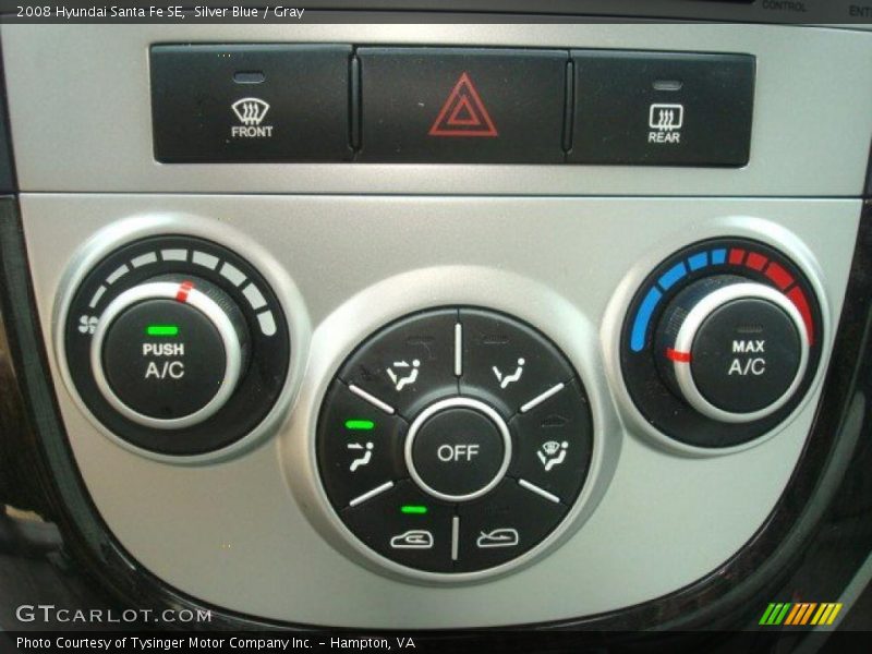 Silver Blue / Gray 2008 Hyundai Santa Fe SE
