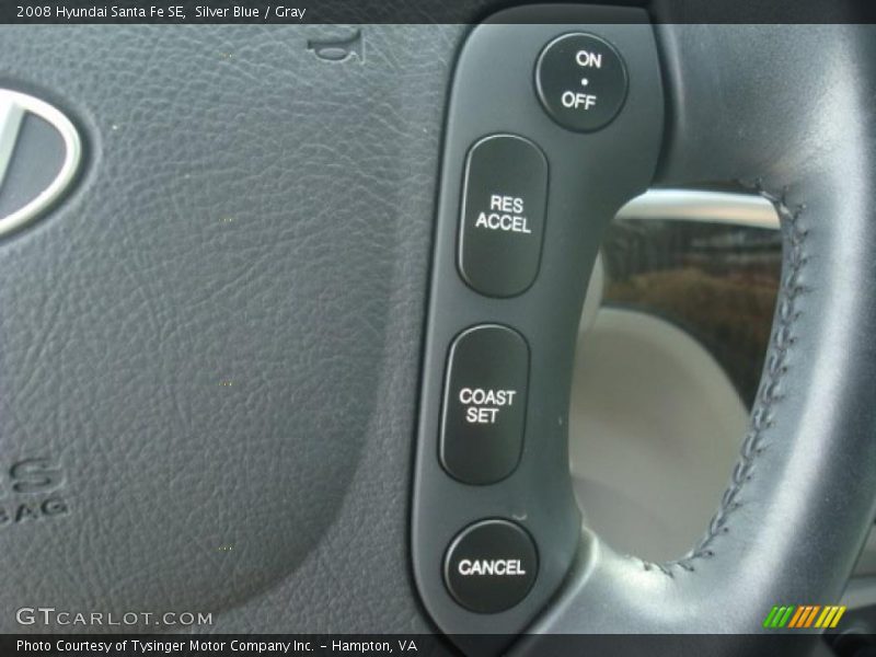 Silver Blue / Gray 2008 Hyundai Santa Fe SE