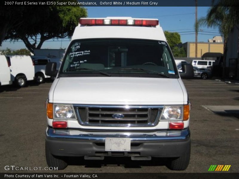 Oxford White / Medium Flint Grey 2007 Ford E Series Van E350 Super Duty Ambulance