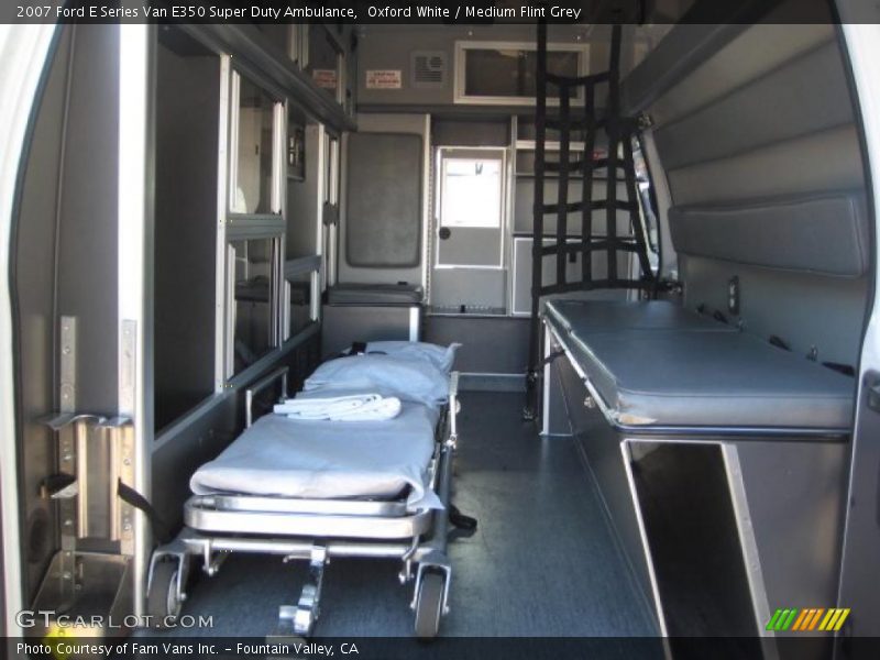 Oxford White / Medium Flint Grey 2007 Ford E Series Van E350 Super Duty Ambulance