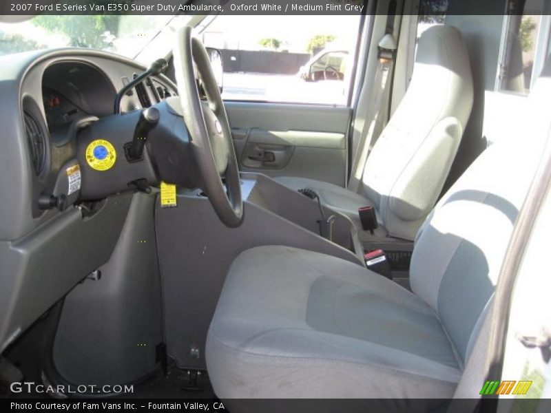 Oxford White / Medium Flint Grey 2007 Ford E Series Van E350 Super Duty Ambulance
