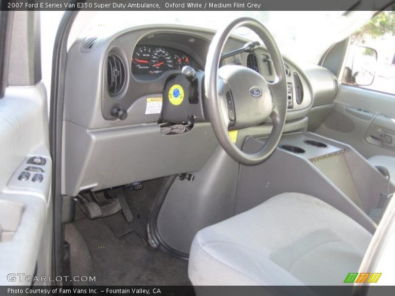 Oxford White / Medium Flint Grey 2007 Ford E Series Van E350 Super Duty Ambulance