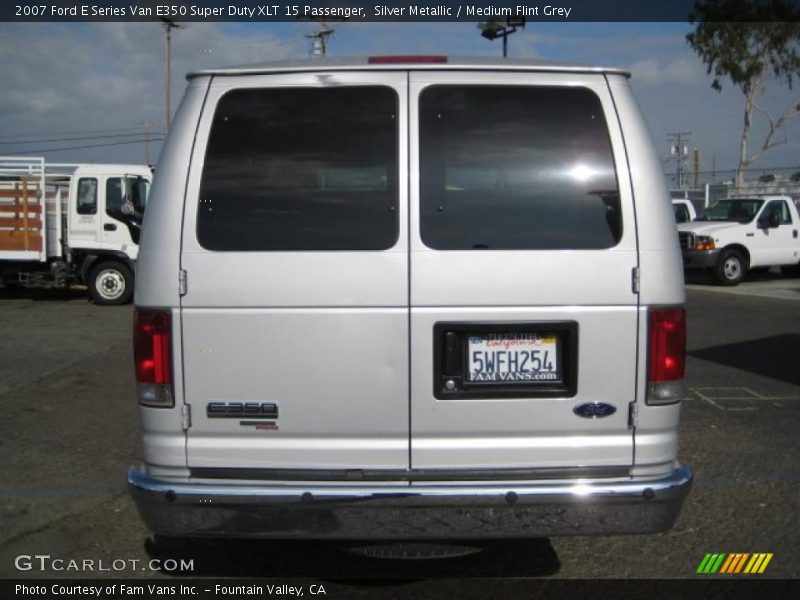 Silver Metallic / Medium Flint Grey 2007 Ford E Series Van E350 Super Duty XLT 15 Passenger