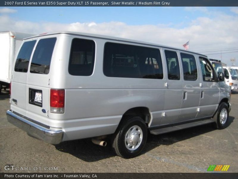Silver Metallic / Medium Flint Grey 2007 Ford E Series Van E350 Super Duty XLT 15 Passenger