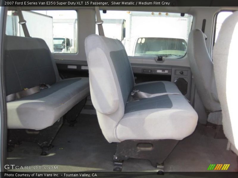 Silver Metallic / Medium Flint Grey 2007 Ford E Series Van E350 Super Duty XLT 15 Passenger
