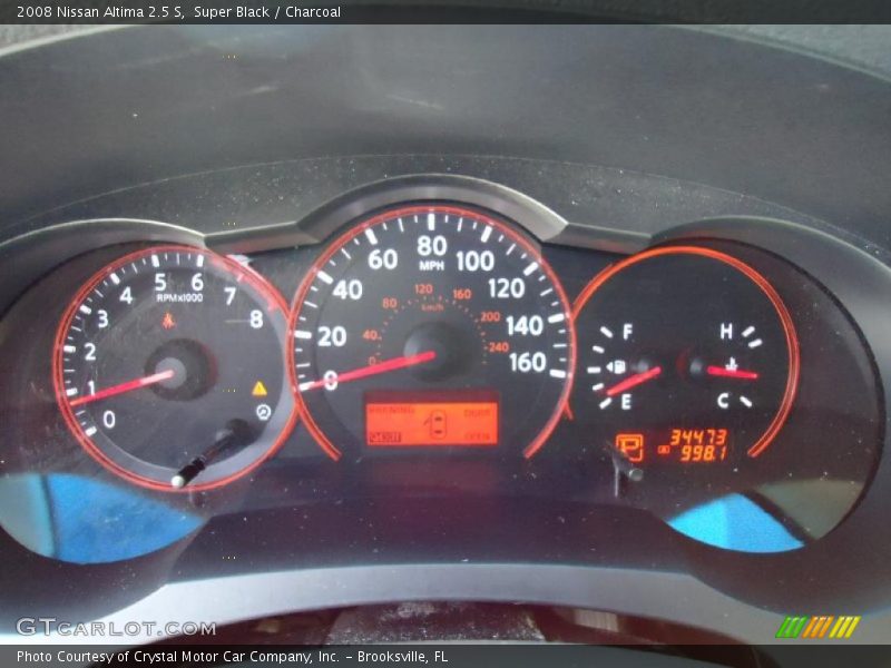 Super Black / Charcoal 2008 Nissan Altima 2.5 S