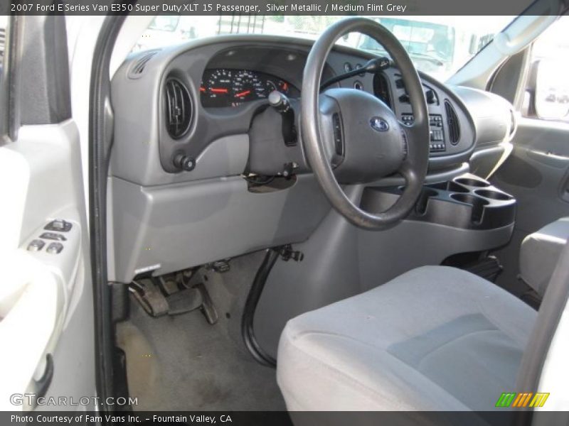 Silver Metallic / Medium Flint Grey 2007 Ford E Series Van E350 Super Duty XLT 15 Passenger