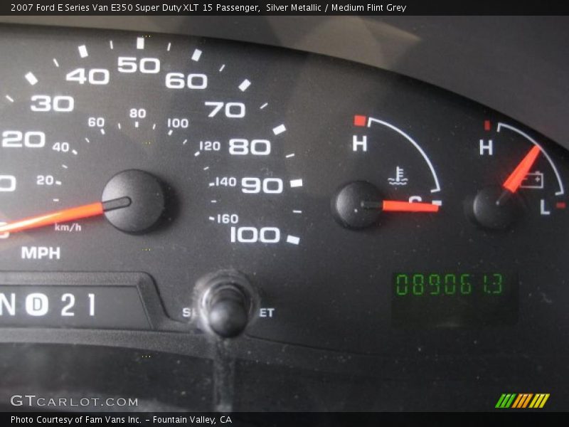Silver Metallic / Medium Flint Grey 2007 Ford E Series Van E350 Super Duty XLT 15 Passenger