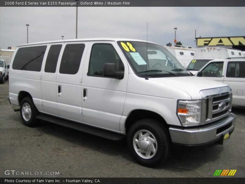 Oxford White / Medium Flint 2008 Ford E Series Van E150 Passenger
