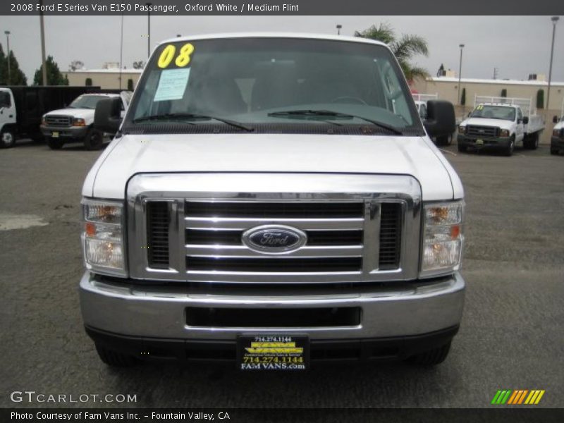 Oxford White / Medium Flint 2008 Ford E Series Van E150 Passenger
