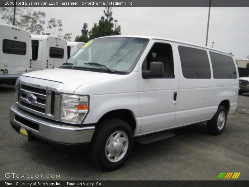 Oxford White / Medium Flint 2008 Ford E Series Van E150 Passenger