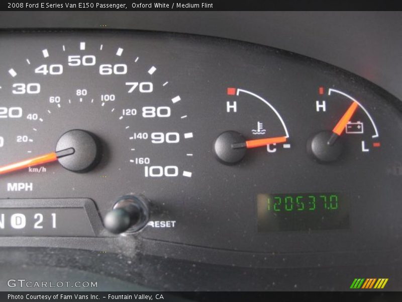 Oxford White / Medium Flint 2008 Ford E Series Van E150 Passenger