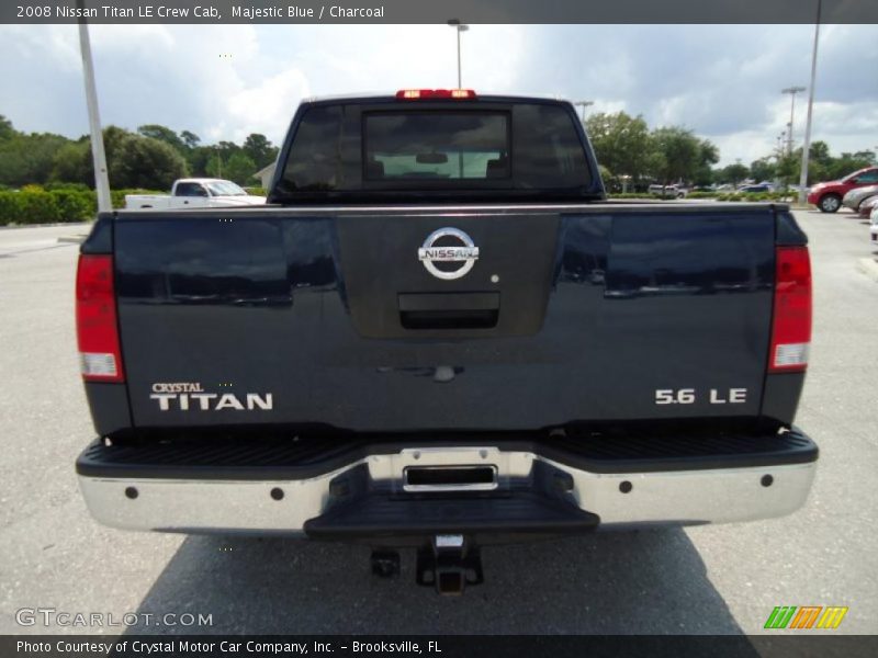 Majestic Blue / Charcoal 2008 Nissan Titan LE Crew Cab