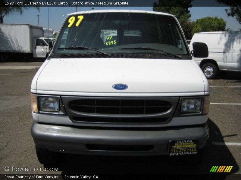 Oxford White / Medium Graphite 1997 Ford E Series Van E250 Cargo