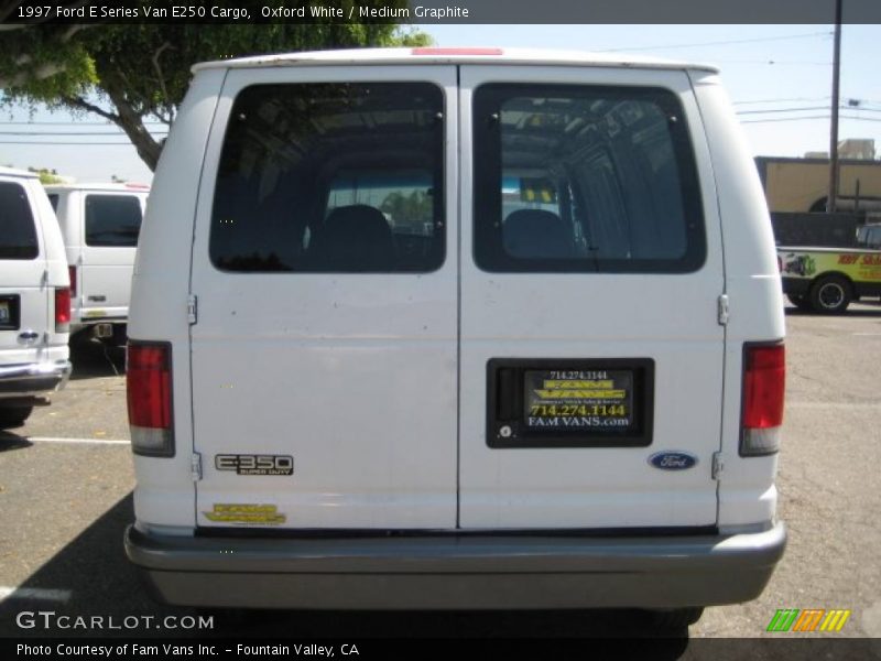 Oxford White / Medium Graphite 1997 Ford E Series Van E250 Cargo