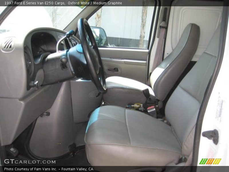 Oxford White / Medium Graphite 1997 Ford E Series Van E250 Cargo
