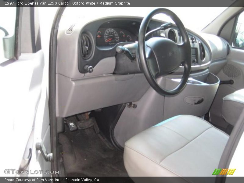 Oxford White / Medium Graphite 1997 Ford E Series Van E250 Cargo