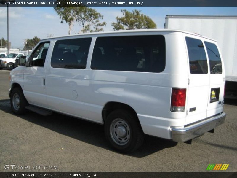 Oxford White / Medium Flint Grey 2006 Ford E Series Van E150 XLT Passenger