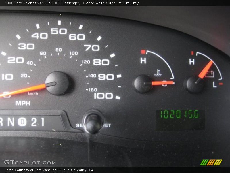 Oxford White / Medium Flint Grey 2006 Ford E Series Van E150 XLT Passenger