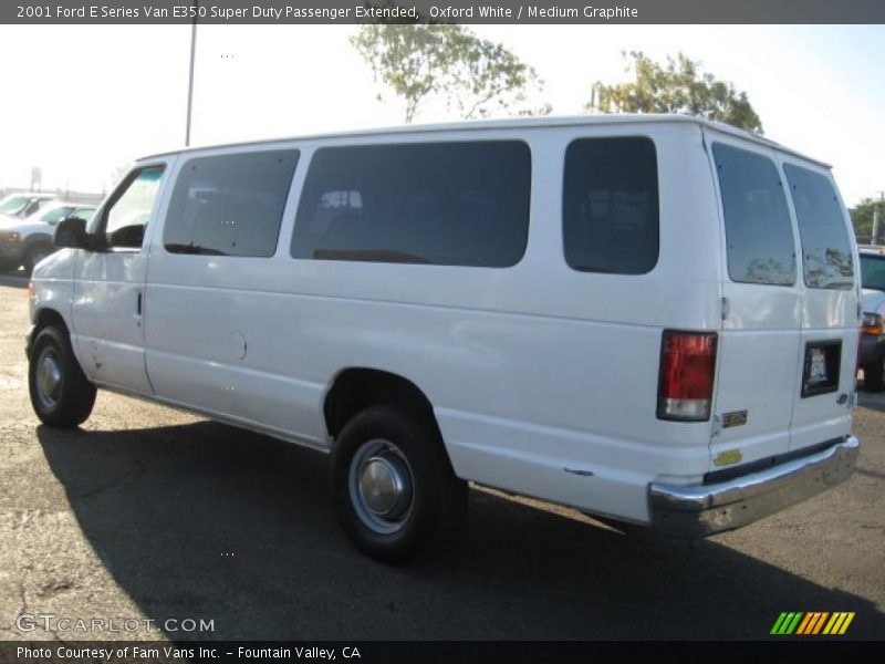 Oxford White / Medium Graphite 2001 Ford E Series Van E350 Super Duty Passenger Extended