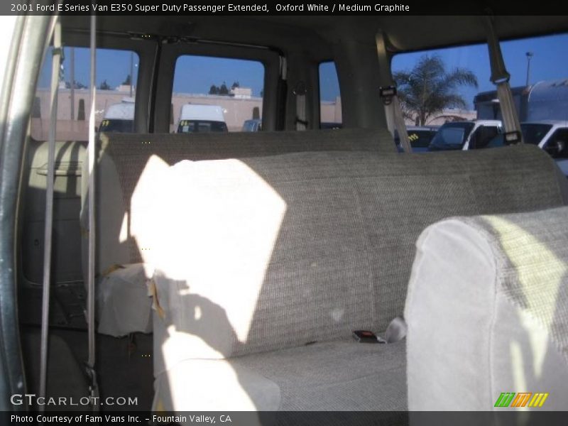 Oxford White / Medium Graphite 2001 Ford E Series Van E350 Super Duty Passenger Extended