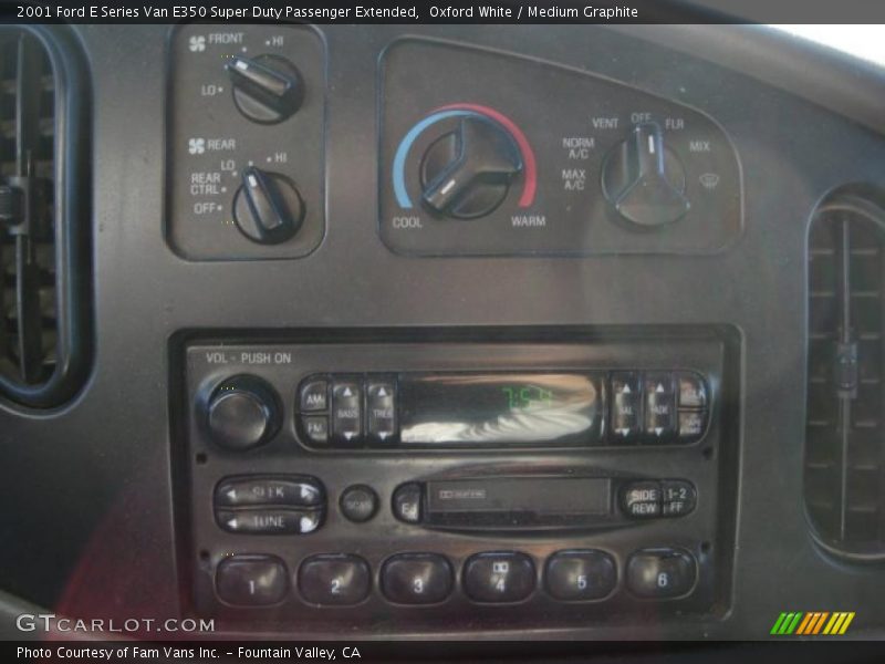 Oxford White / Medium Graphite 2001 Ford E Series Van E350 Super Duty Passenger Extended