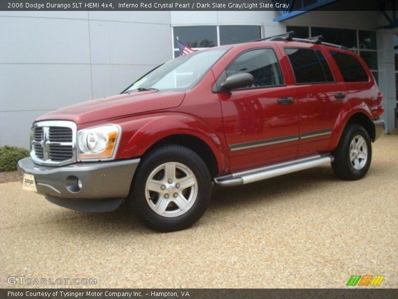 Inferno Red Crystal Pearl / Dark Slate Gray/Light Slate Gray 2006 Dodge Durango SLT HEMI 4x4