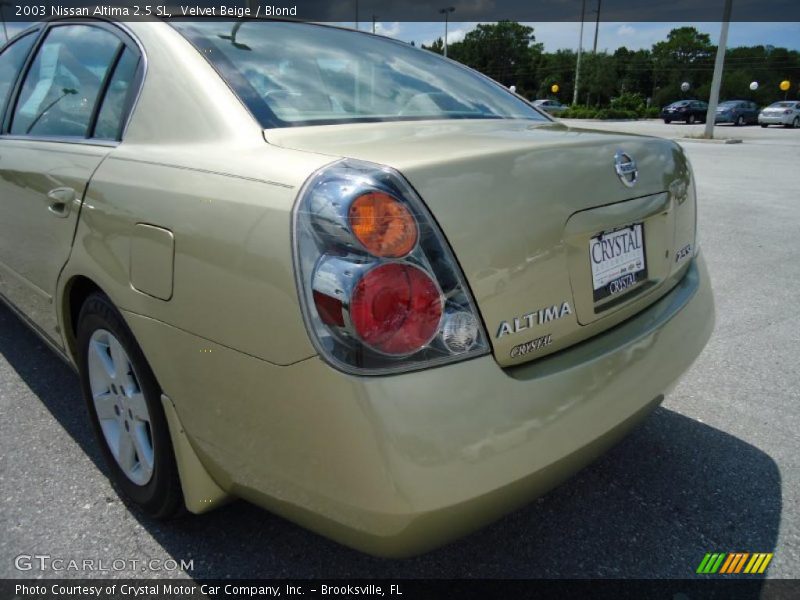 Velvet Beige / Blond 2003 Nissan Altima 2.5 SL