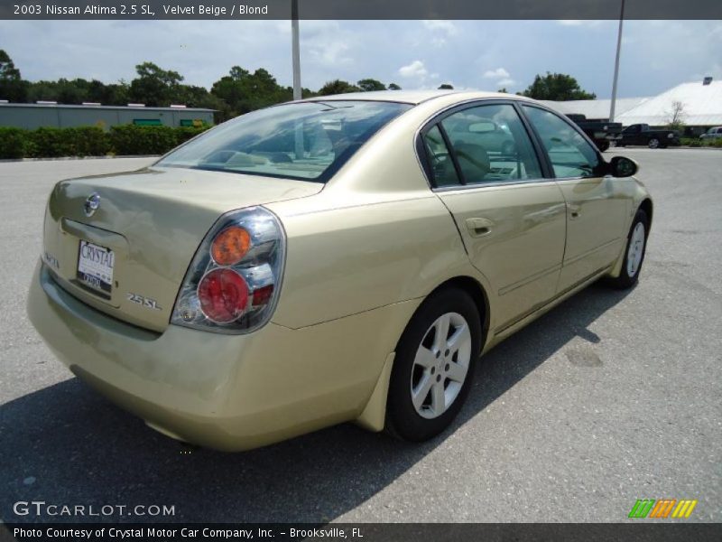 Velvet Beige / Blond 2003 Nissan Altima 2.5 SL