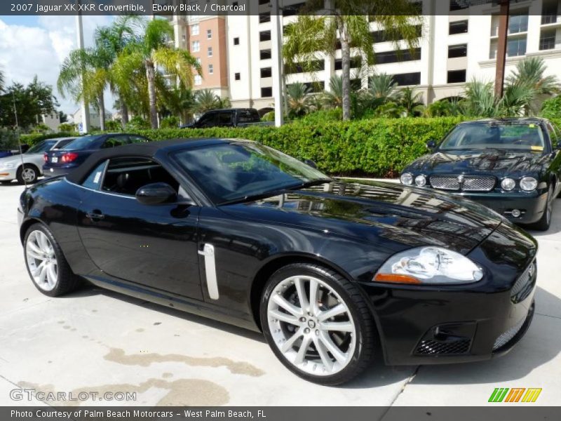 Ebony Black / Charcoal 2007 Jaguar XK XKR Convertible