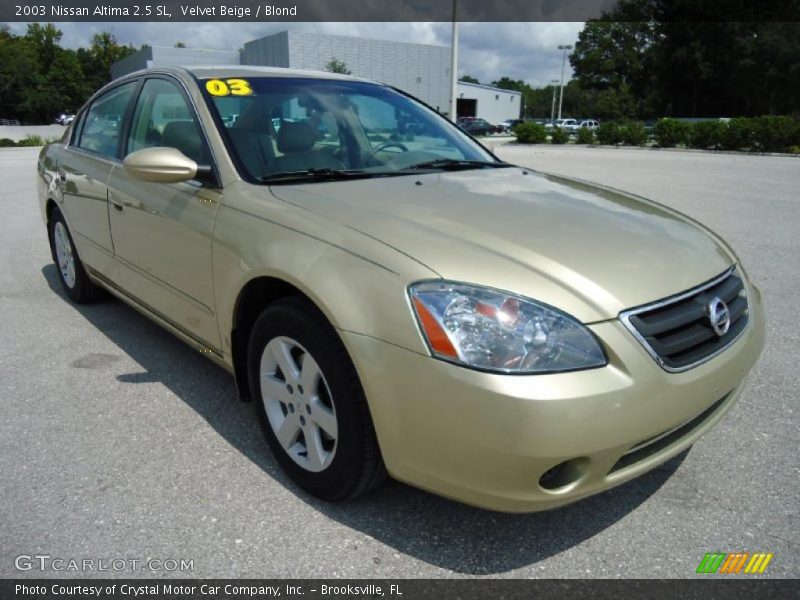 Velvet Beige / Blond 2003 Nissan Altima 2.5 SL