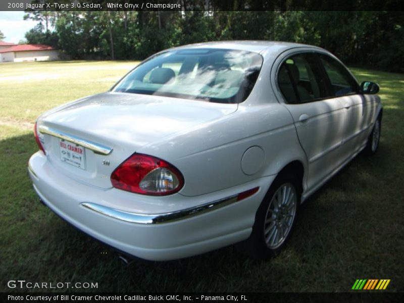 White Onyx / Champagne 2008 Jaguar X-Type 3.0 Sedan