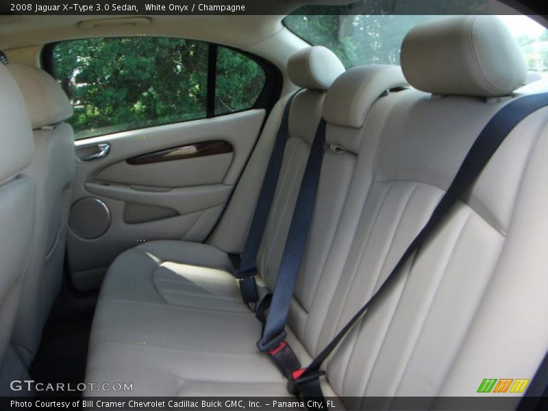 White Onyx / Champagne 2008 Jaguar X-Type 3.0 Sedan