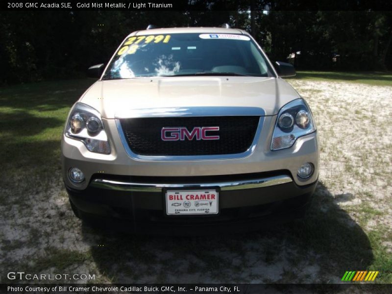 Gold Mist Metallic / Light Titanium 2008 GMC Acadia SLE