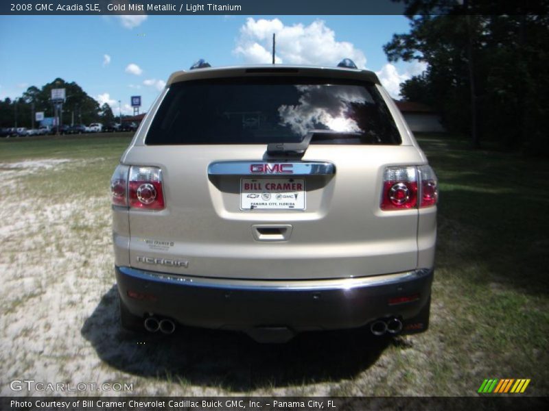 Gold Mist Metallic / Light Titanium 2008 GMC Acadia SLE