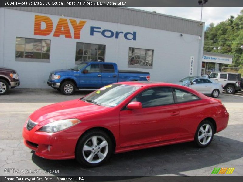 Absolutely Red / Dark Stone Gray 2004 Toyota Solara SE V6 Coupe