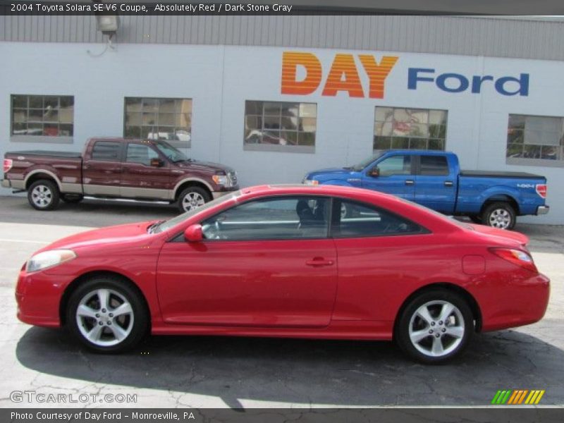 Absolutely Red / Dark Stone Gray 2004 Toyota Solara SE V6 Coupe