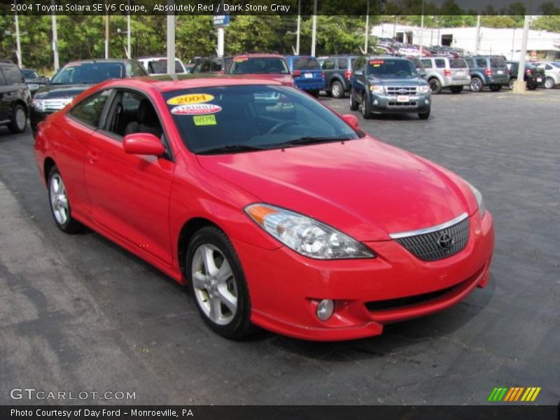 Absolutely Red / Dark Stone Gray 2004 Toyota Solara SE V6 Coupe