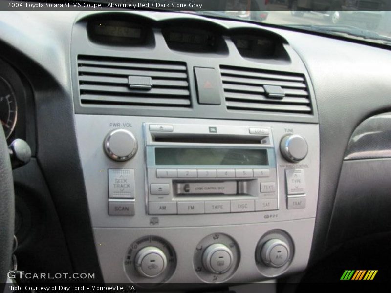 Absolutely Red / Dark Stone Gray 2004 Toyota Solara SE V6 Coupe