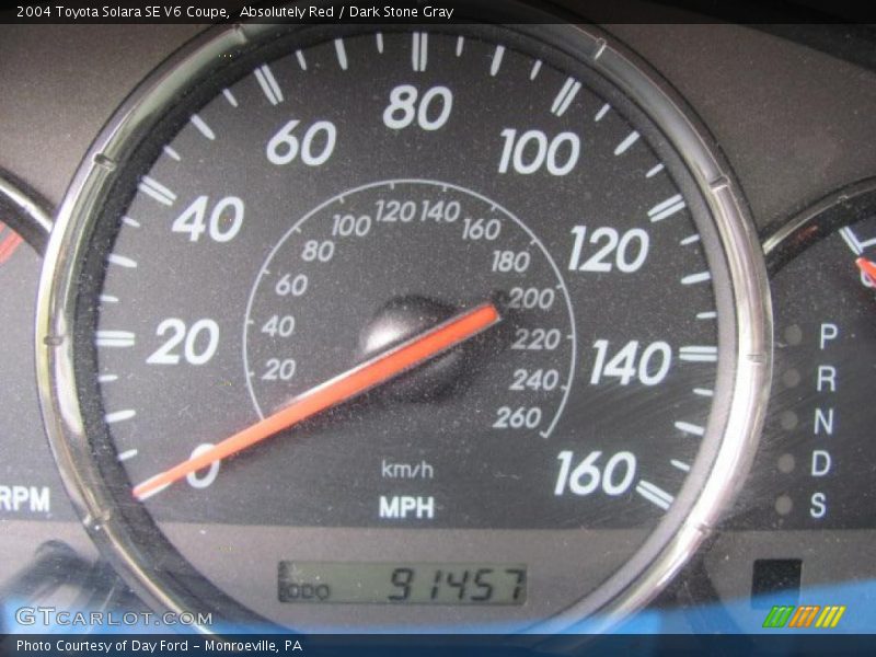 Absolutely Red / Dark Stone Gray 2004 Toyota Solara SE V6 Coupe