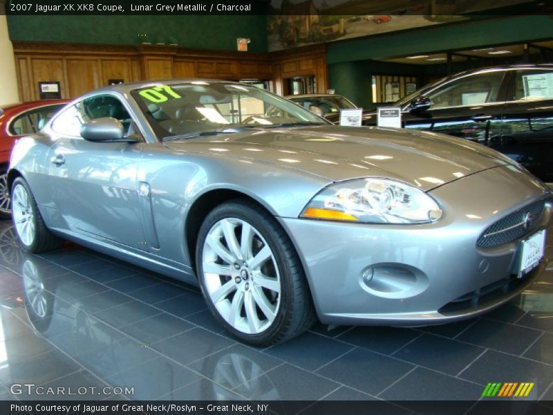 Lunar Grey Metallic / Charcoal 2007 Jaguar XK XK8 Coupe