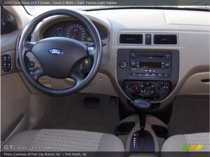 Cloud 9 White / Dark Pebble/Light Pebble 2007 Ford Focus ZX4 S Sedan