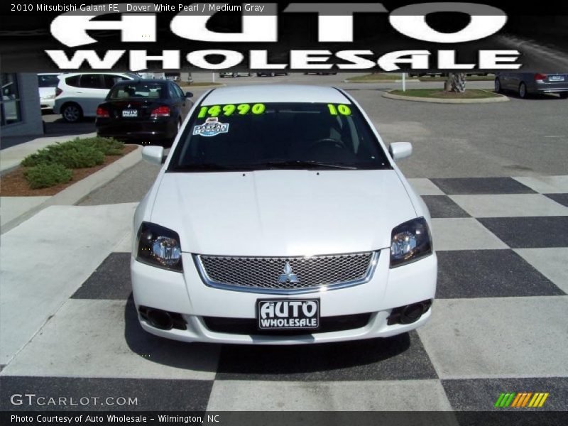 Dover White Pearl / Medium Gray 2010 Mitsubishi Galant FE