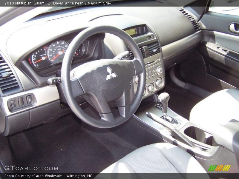 Dover White Pearl / Medium Gray 2010 Mitsubishi Galant FE