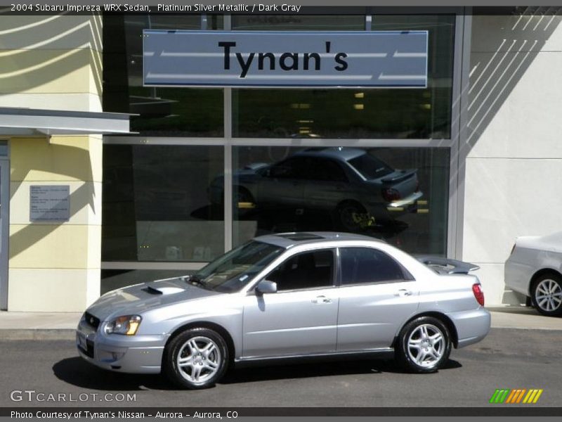 Platinum Silver Metallic / Dark Gray 2004 Subaru Impreza WRX Sedan
