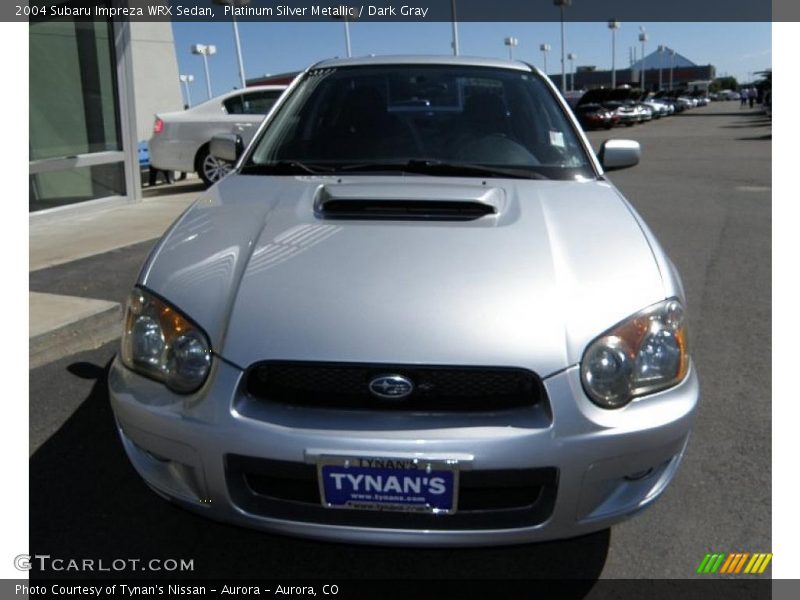Platinum Silver Metallic / Dark Gray 2004 Subaru Impreza WRX Sedan