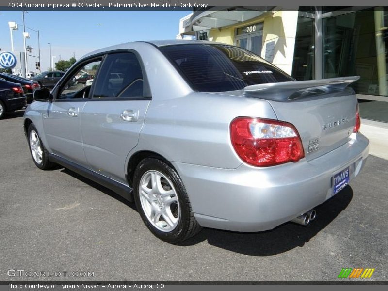 Platinum Silver Metallic / Dark Gray 2004 Subaru Impreza WRX Sedan