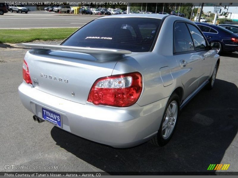 Platinum Silver Metallic / Dark Gray 2004 Subaru Impreza WRX Sedan
