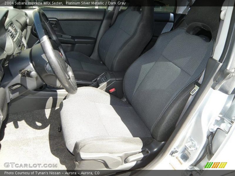 Platinum Silver Metallic / Dark Gray 2004 Subaru Impreza WRX Sedan