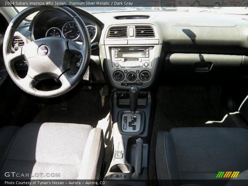 Platinum Silver Metallic / Dark Gray 2004 Subaru Impreza WRX Sedan